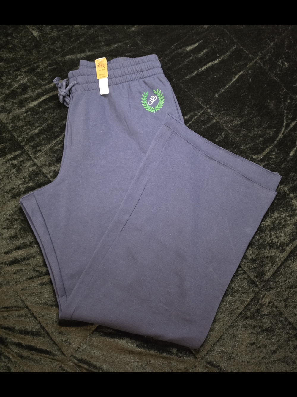 PINK Navy Blue Wide Legged Sweats